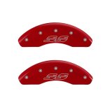 MGP 4 Caliper Covers Engraved Front & Rear Impala style/SS Red finish silver ch thumbnail 4
