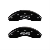 MGP 4 Caliper Covers Engraved Front & Rear Monte Carlo style/SS Black finish silver ch thumbnail 2