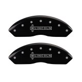 MGP 4 Caliper Covers Engraved Front & Rear Lincoln Black finish silver ch thumbnail 7