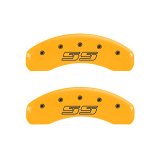 MGP 4 Caliper Covers Engraved Front & Rear Silverado style/SS Black finish silver ch thumbnail 9