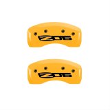 MGP 4 Caliper Covers Engraved Front C5/Corvette Engraved Rear C5/Z06 Yellow finish black ch thumbnail 2