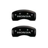 MGP 4 Caliper Covers Engraved Front & Rear Honda Black finish silver ch thumbnail 8