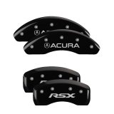 MGP 4 Caliper Covers Engraved Front Acura Engraved Rear RSX Black finish silver ch thumbnail 3