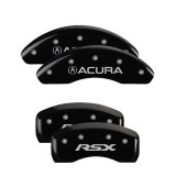 MGP 4 Caliper Covers Engraved Front Acura Engraved Rear RSX Black finish silver ch thumbnail 5