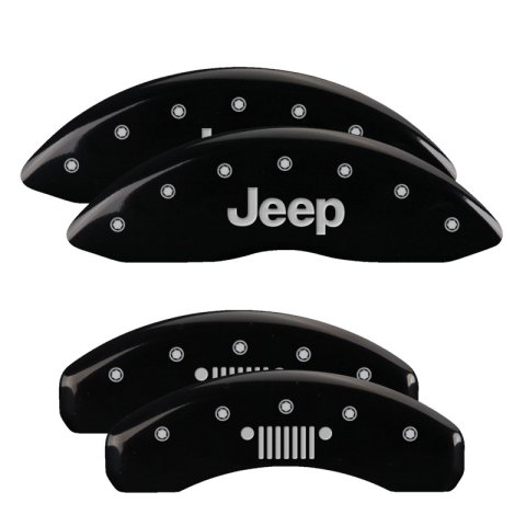 MGP 4 Caliper Covers Engraved Front & Rear MGP Black finish silver ch thumbnail 7