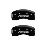MGP 4 Caliper Covers Engraved Front Acura Engraved Rear RSX Black finish silver ch thumbnail 2
