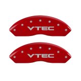 MGP 4 Caliper Covers Engraved Front & Rear Vtech Red finish silver ch thumbnail 4