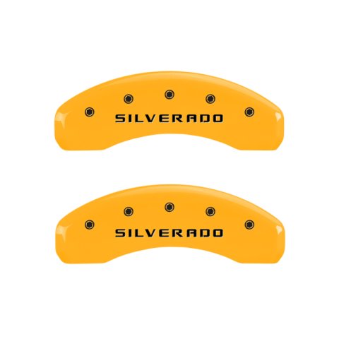 MGP 4 Caliper Covers Engraved Front & Rear Avalanche style/SS Black finish silver ch thumbnail 9