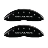 MGP 4 Caliper Covers Engraved Front & Rear Escalade Black finish silver ch thumbnail 1