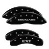 MGP 4 Caliper Covers Engraved Front Escalade Engraved Rear EXT Black finish silver ch thumbnail 8