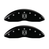 MGP 4 Caliper Covers Engraved Front RAM Engraved Rear RAMHEAD Black finish silver ch thumbnail 5