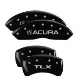 MGP 4 Caliper Covers Engraved Front Acura Engraved Rear NSX Black finish silver ch thumbnail 3