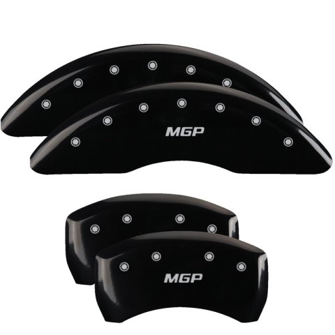 MGP 4 Caliper Covers Engraved Front & Rear MGP Black finish silver ch thumbnail 2