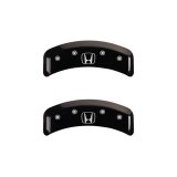 MGP 4 Caliper Covers Engraved Front Honda Engraved Rear H Logo Black finish silver ch thumbnail 9