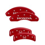 MGP 4 Caliper Covers Engraved Front Honda Engraved Rear H Logo Red finish silver ch thumbnail 4
