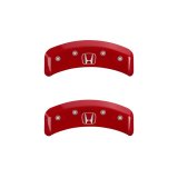 MGP 4 Caliper Covers Engraved Front Honda Engraved Rear H Logo Red finish silver ch thumbnail 8