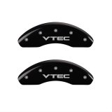 MGP 4 Caliper Covers Engraved Front & Rear Vtech Black finish silver ch thumbnail 2
