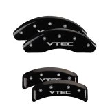MGP 4 Caliper Covers Engraved Front & Rear Vtech Black finish silver ch thumbnail 4