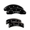 MGP 4 Caliper Covers Engraved Front & Rear Vtech Black finish silver ch thumbnail 8