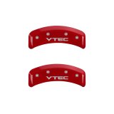 MGP 4 Caliper Covers Engraved Front & Rear Vtech Red finish silver ch thumbnail 9