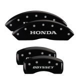 MGP 4 Caliper Covers Engraved Front Honda Engraved Rear H Logo Black finish silver ch thumbnail 5