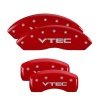 MGP 4 Caliper Covers Engraved Front & Rear Vtech Red finish silver ch thumbnail 8