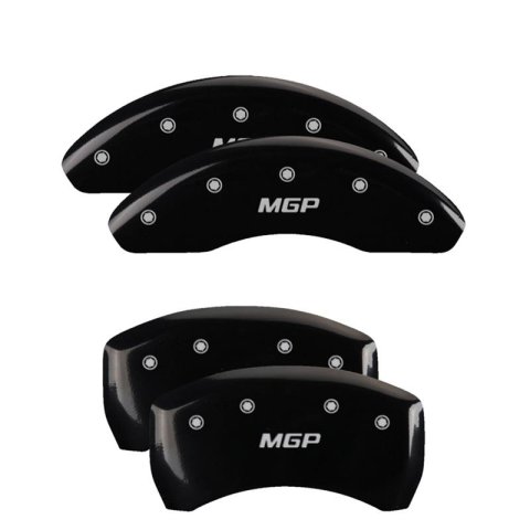 MGP 4 Caliper Covers Engraved Front & Rear MGP Black finish silver ch thumbnail 3