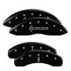 MGP 4 Caliper Covers Engraved Front Lincoln Engraved Rear Star logo Black finish silver ch thumbnail 8