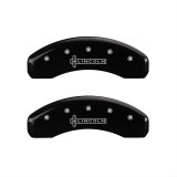 MGP 4 Caliper Covers Engraved Front & Rear Lincoln Black finish silver ch thumbnail 1