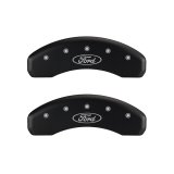 MGP 4 Caliper Covers Engraved Front & Rear Oval logo/Ford Red finish silver ch thumbnail 7