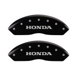 MGP 4 Caliper Covers Engraved Front Honda Engraved Rear H Logo Black finish silver ch thumbnail 5