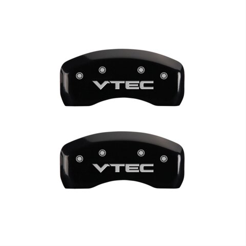 MGP 4 Caliper Covers Engraved Front & Rear Vtech Black finish silver ch thumbnail 2