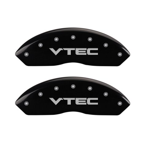 MGP 4 Caliper Covers Engraved Front & Rear Vtech Black finish silver ch thumbnail 5