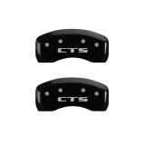 MGP 4 Caliper Covers Engraved Front Cursive/Cadillac Engraved Rear CTS Black finish silver ch thumbnail 9
