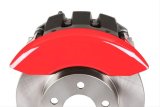 MGP 4 Caliper Covers Engraved Front & Rear Style 1/Chrysler Wing Red finish silver ch thumbnail 6