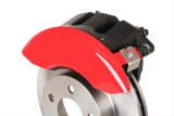MGP 4 Caliper Covers Engraved Front & Rear Style 1/Chrysler Wing Red finish silver ch thumbnail 8