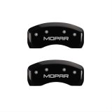 MGP 4 Caliper Covers Engraved Front & Rear MOPAR Black finish silver ch thumbnail 2