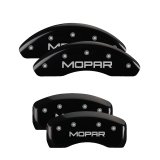 MGP 4 Caliper Covers Engraved Front & Rear MOPAR Black finish silver ch thumbnail 4