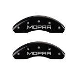 MGP 4 Caliper Covers Engraved Front & Rear MOPAR Black finish silver ch thumbnail 7