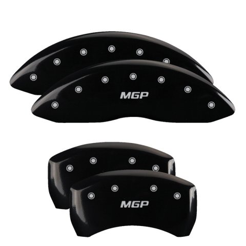 MGP 4 Caliper Covers Engraved Front & Rear MGP Black finish silver ch thumbnail 7