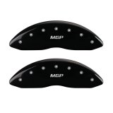 MGP 4 Caliper Covers Engraved Front & Rear MGP Black finish silver ch thumbnail 1
