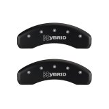 MGP 4 Caliper Covers Engraved Front & Rear GM Style/Hybrid Red finish silver ch thumbnail 9
