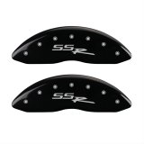 MGP 4 Caliper Covers Engraved Front & Rear SSR Black finish silver ch thumbnail 1