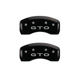MGP 4 Caliper Covers Engraved Front Pontiac Engraved Rear GTO Black finish silver ch thumbnail 9