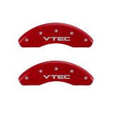 MGP 4 Caliper Covers Engraved Front & Rear Vtech Red finish silver ch thumbnail 5