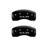 MGP 4 Caliper Covers Engraved Front Cursive/Cadillac Engraved Rear XLR Black finish silver ch thumbnail 9