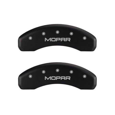 MGP 4 Caliper Covers Engraved Front & Rear MOPAR Red finish silver ch thumbnail 9