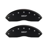 MGP 4 Caliper Covers Engraved Front & Rear Broken D/Dodge Red finish silver ch thumbnail 3