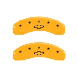 MGP 4 Caliper Covers Engraved Front & Rear GM Style/Hybrid Black finish silver ch thumbnail 6