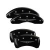 MGP 4 Caliper Covers Engraved Front & Rear Style 1/Chrysler Wing Black finish silver ch thumbnail 8